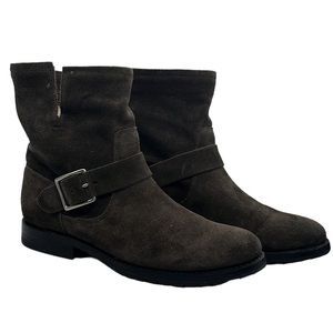 Frye Frye Boot Natalie Engineer Short Dark Grey Suede Boots